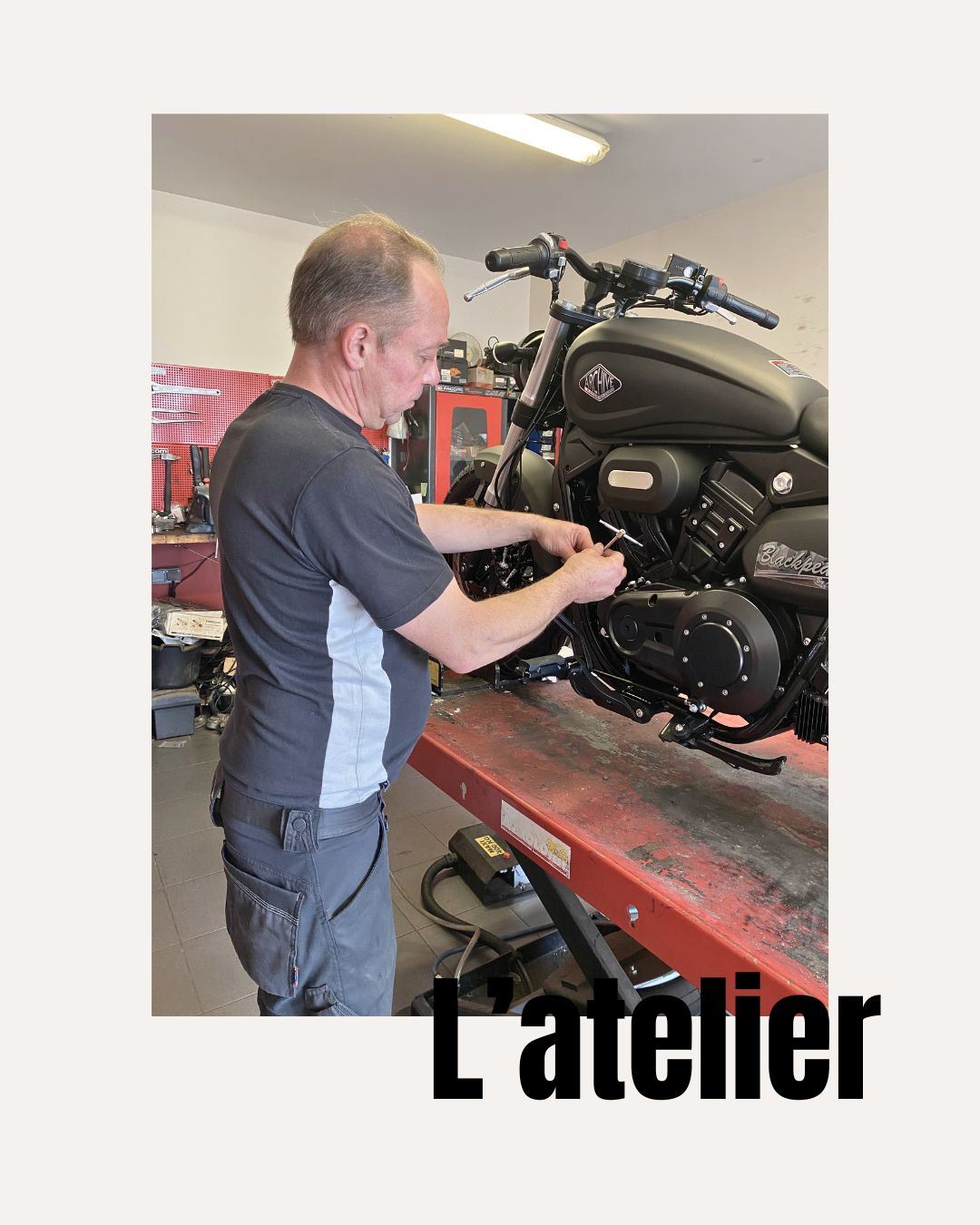 atelier de mécanique pour bycyclette